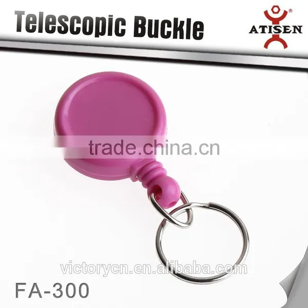 360MM Circular Plastic Retractable Buckle Lanyard Belt Clip photo-2