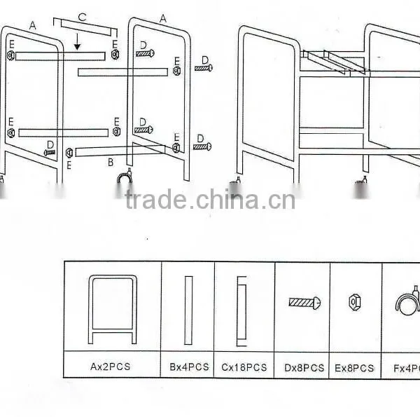 Rolling Pants Trolley Closet Space Saver & Organizer/Rolling Pants Trolley photo-6