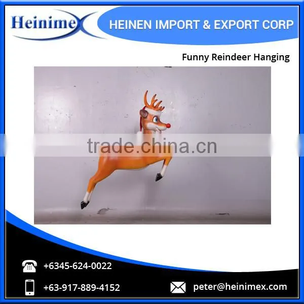 Hot Sale Christmas Decoration Funny Reindeer Hanging photo-5