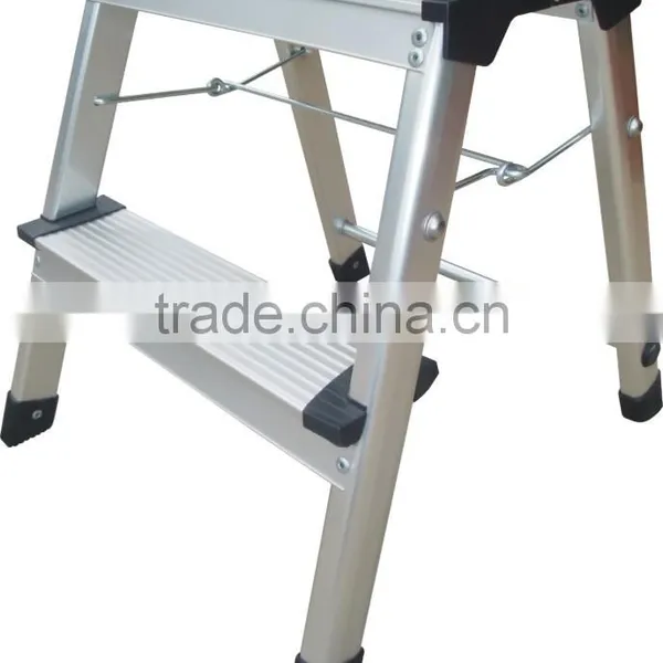 WR2294D 2 Step Aluminum Ladder Household Agility Step Ladder up by One Side Step Ladder