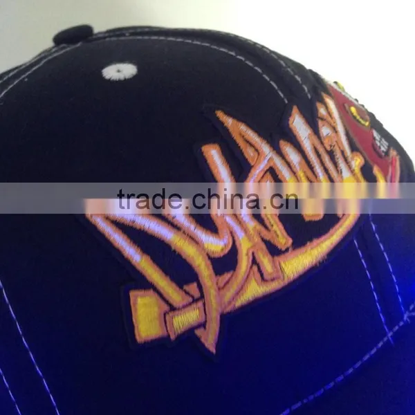 6 Panle Snapback Cap LED Light Caps And Hats Led Snapbacks photo-5