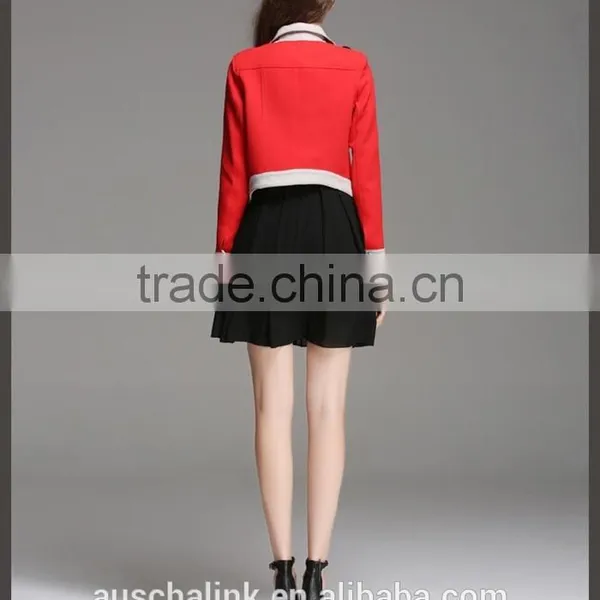 Italy Style Girls Long Sleeve Single Breasted Short Jacket Competitive Price photo-2