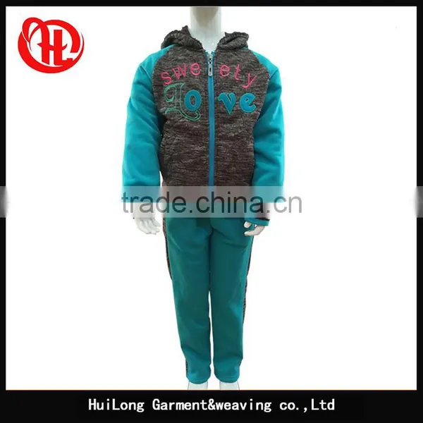 New Style Children Girls Clothing Fleece Set photo-2