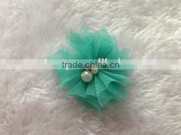 Wholesale Baby Girl Hair Accessory Chiffon Flower Child Head Flower No Clip photo-5