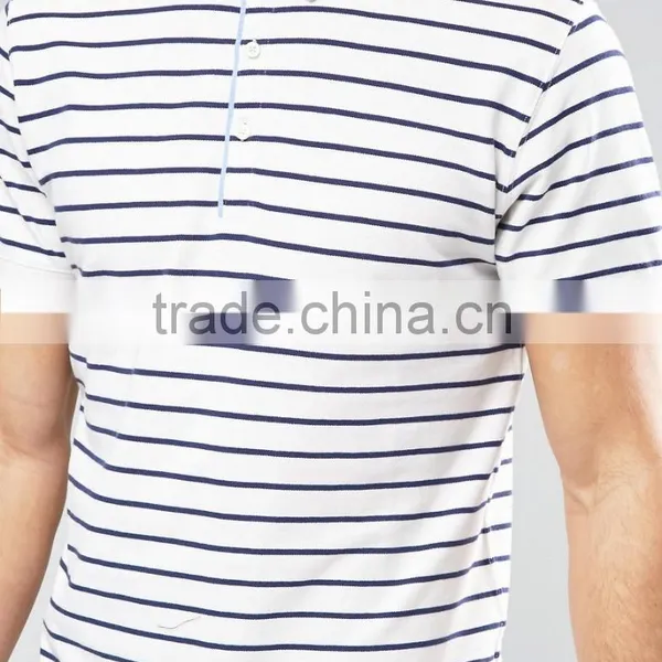Stripped Polo t Shirt for Man in Fashinable Design photo-3