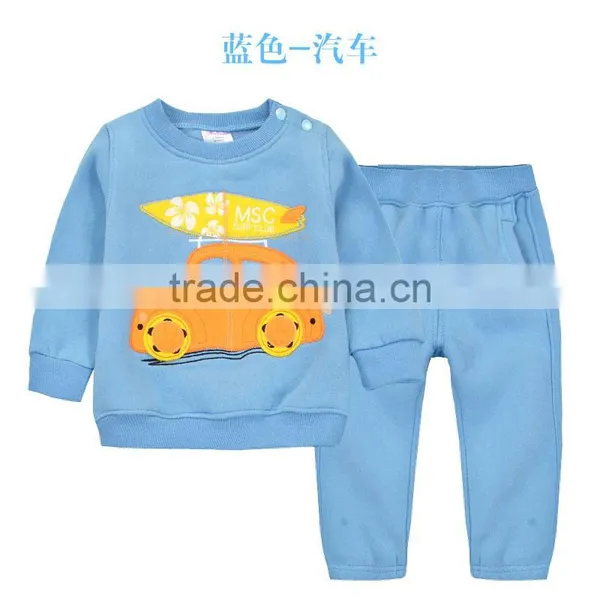 Hot Sale Custom OEM Cute Baby Boys Hoodies +pants,100% Cotton Spring or Autumn Baby Girls Wear Outfits photo-5