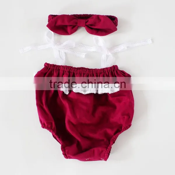 ShiJ Baby Clothes Romper Linen Solid Toddler Girls Outfits Set photo-4