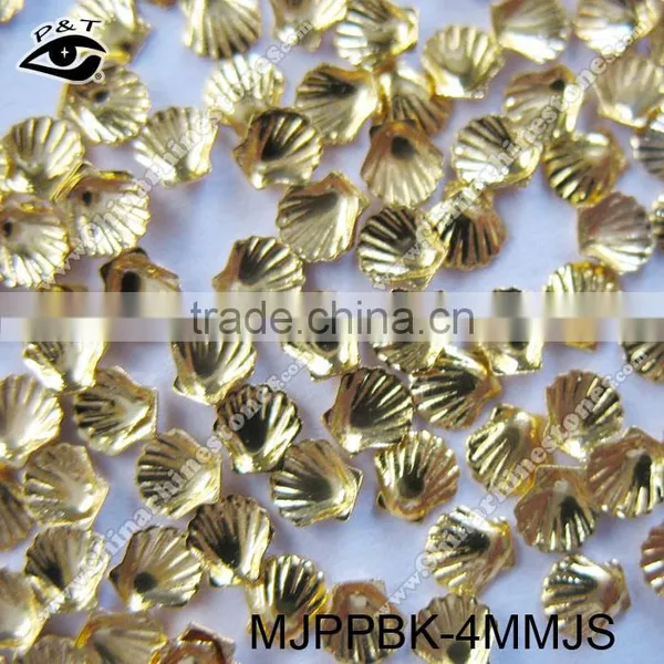 4MM Gold Shell Studs Nail Studs Metal Nailhead For Nail Accessories photo-2