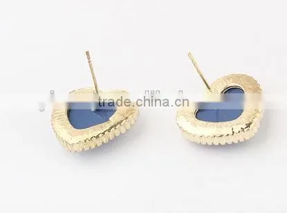 Fashion Sweet Peach Heart Lady Stud Earrings photo-4
