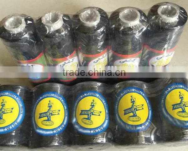 China Supplier Black Wear Resistant 100%Polyester Sewing Thread photo-3