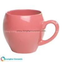 16oz Speckled Design Bistro Style Wide Body Ceramic Drink Mug15oz Wide Glossy Special Shape Customizable Ceramic Mug
