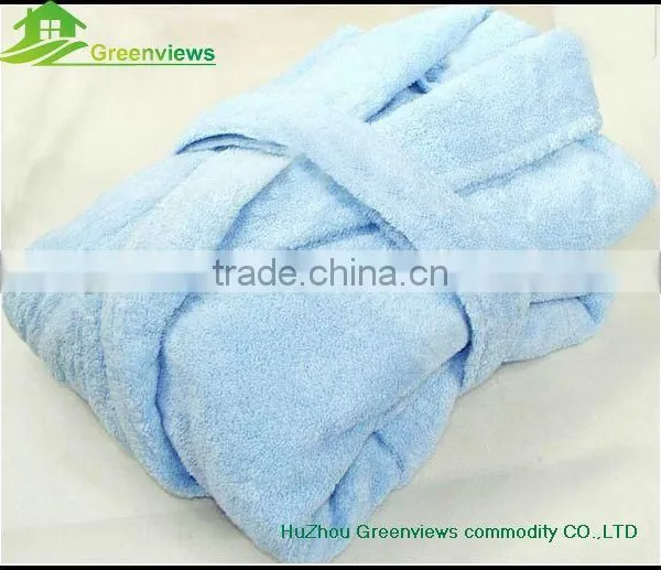 Factory Customize Women's 100% Cotton Bathrobe Hotel Cotton Robes Thicken Bath Robe,night Robes for Winter photo-2