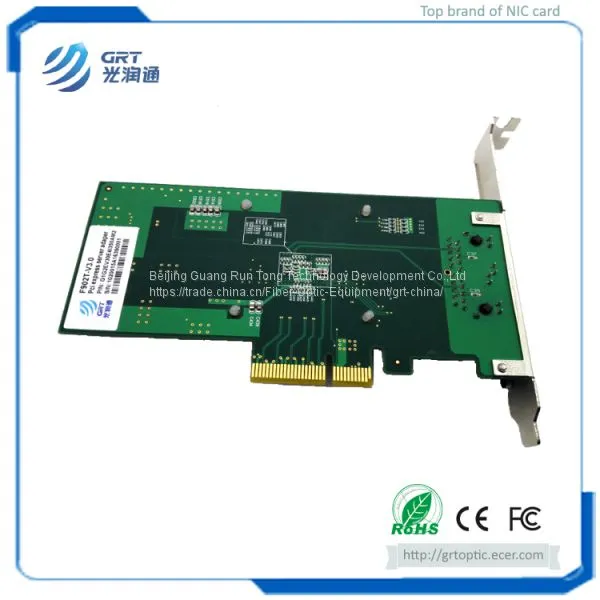 F902T PCIe 1G Gigabit 2-Port RJ45 Intel I350 Chipset Fibre Optic Server Adapter Card photo-5