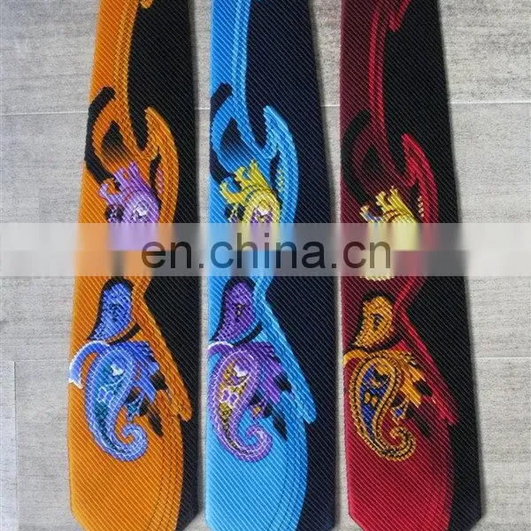 Top Level Best Selling Purple Shirt Print Necktie photo-6