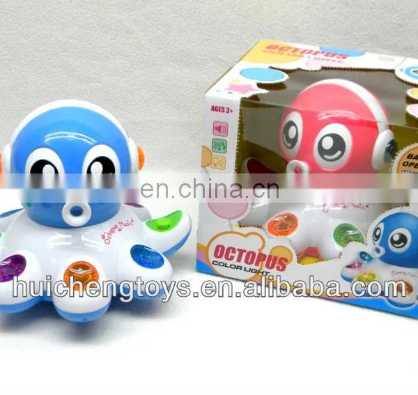 battery control move octopus with flashing and music HC100210