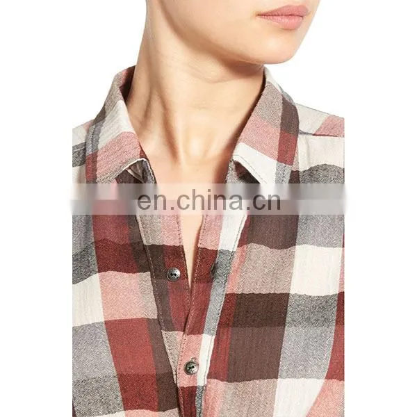 Wholesale Women Blouses & Shirts Spread Collar Casual Style Long Sleeve Shirt photo-4