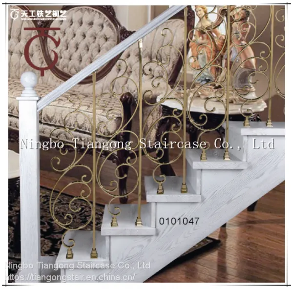 Exquisite Iron Stair Balustrade for Villa