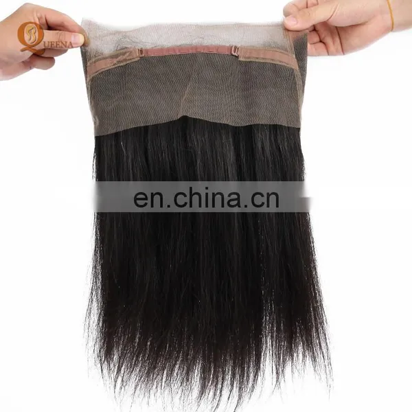 China Hair Factory Wholesale Hair Extensions 360 Full Lace Frontal Closures With Bundles photo-2