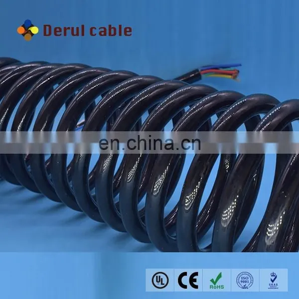 Trailer Spiral Cable Cnc Spiral Cable High Elasticity Coiled Cable photo-2