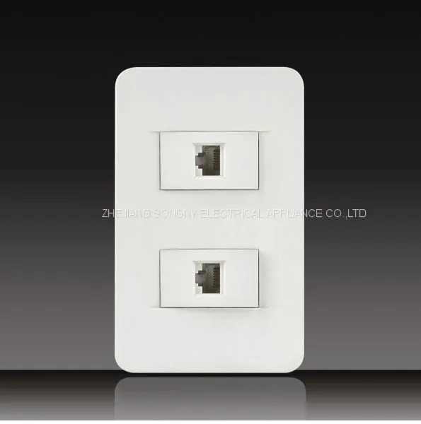 Push Button Wall Switch Socket Digit Telephone Socket With Data Socket photo-5