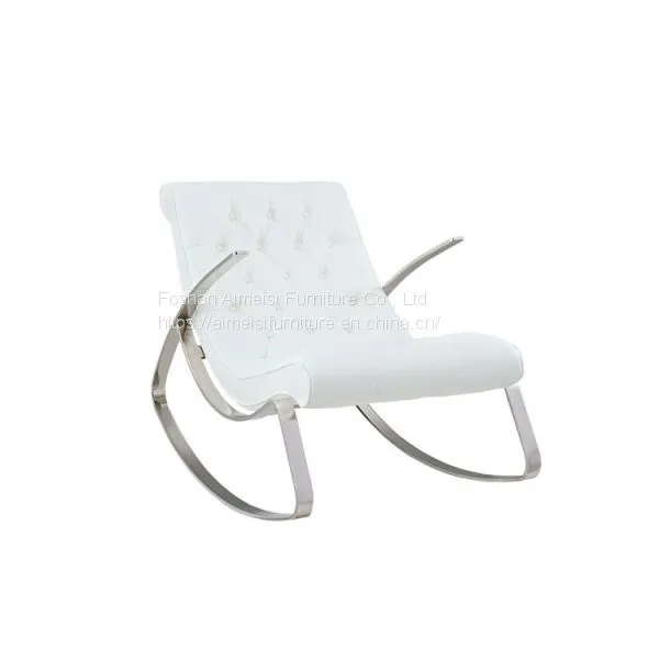 Mid Century Modern Classic Barcelona Style Lounge Rocking Chair
