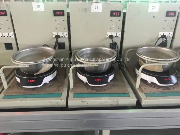 New CE KC Standard 2000W White Color Round Shape Electric Induction Cooktop ALP-DC92 photo-3