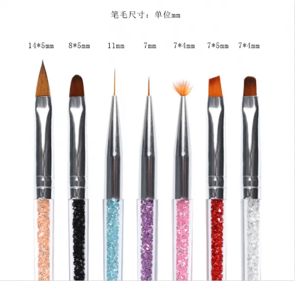 Acrylic Nail Brush Nail Gel Polish Brush Acrylic Handle