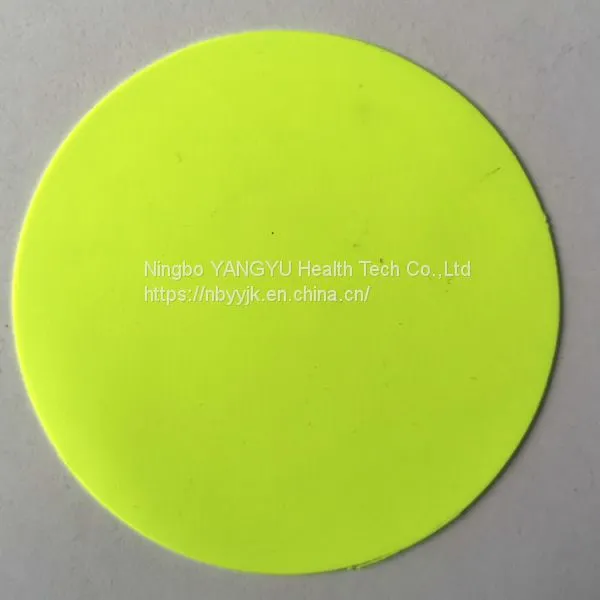 Fireproof Fluorescent Yellow PVC Coated Fabric for Chemical Protective Clothing photo-2