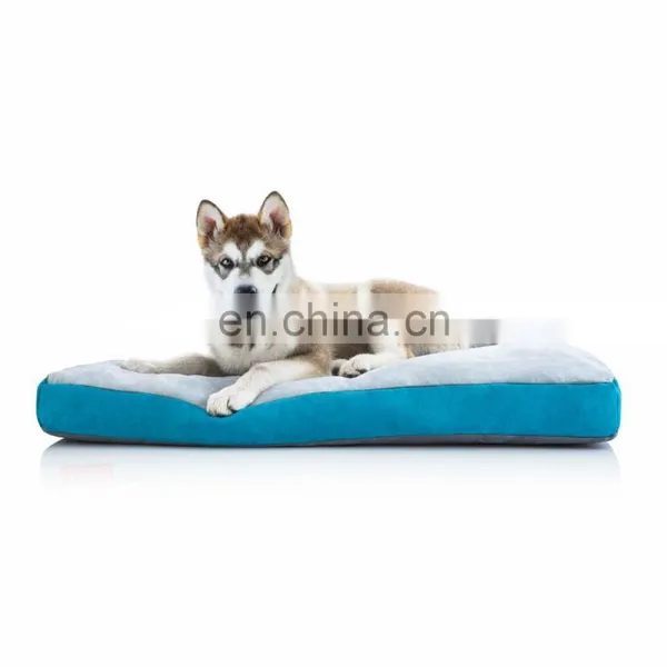 Memory Foam Dog Bed With Removable Washable Cover Soft Velvet Fabric Ped Bed Mattress photo-2