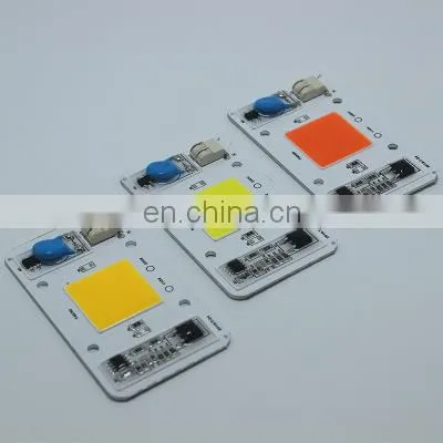 110V 220V Driverless Solderless Full Spectrum White Warm White Cob 50w Led Chip photo-2