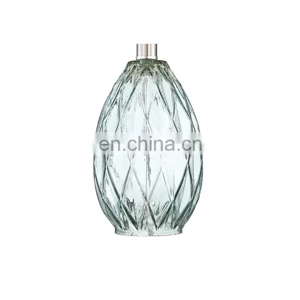 Nordic Sky Blue Elegant Modern Custom Restaurant Hotel Home Decor Cheap Glass Table Lamps With Logo photo-3