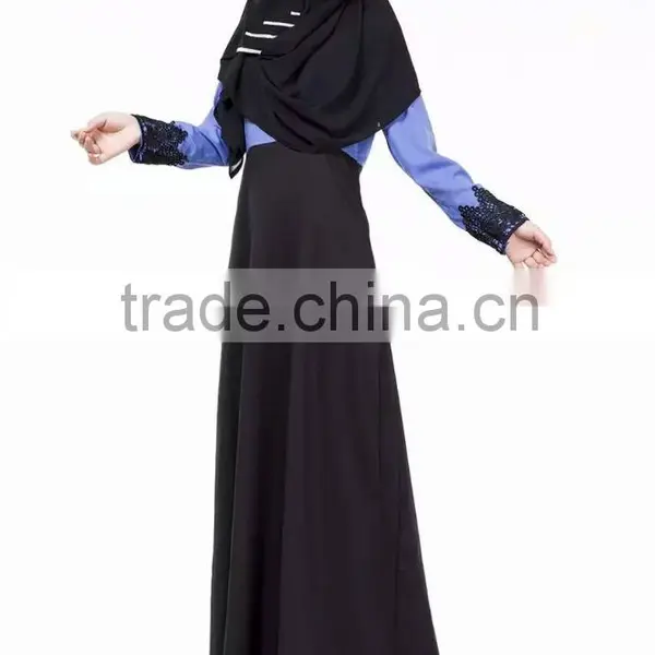Elegant Lady's Arabic Clothing Muslim Dress