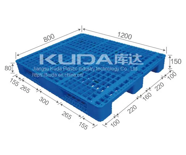 Heavy Duty Rack for Warehouse 1208D WGCZ PLASTIC PALLET（BUILT-IN STEEL TUBE）from China Manufacturer