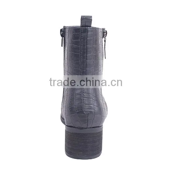 Extra Heelpiece Protection Military City Boots Cheap Comfort Lady Low Heel Ankle Boots photo-5