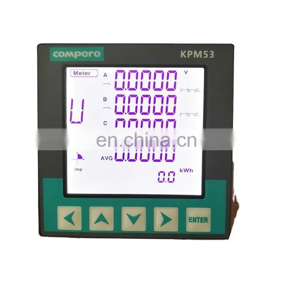 KPM 53U RS485 Wired 3 Phase Modbus Power Meter Digital Voltmeter With Relay Output photo-2