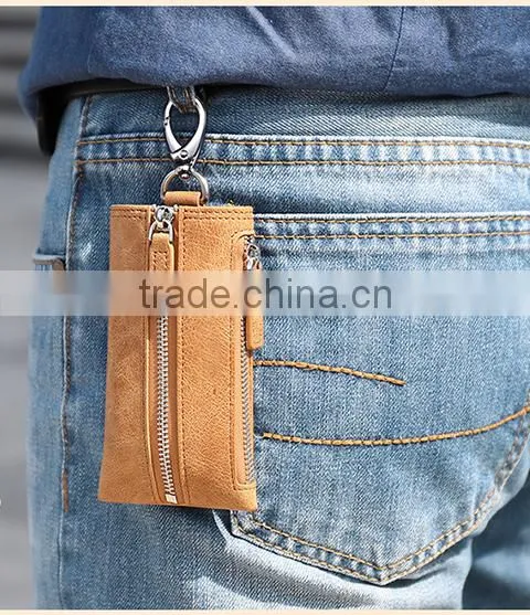 Hot Sell Handmade Genuine Leather Key Holder, Practical Leather Smart Key Holder, Car Key Case photo-2