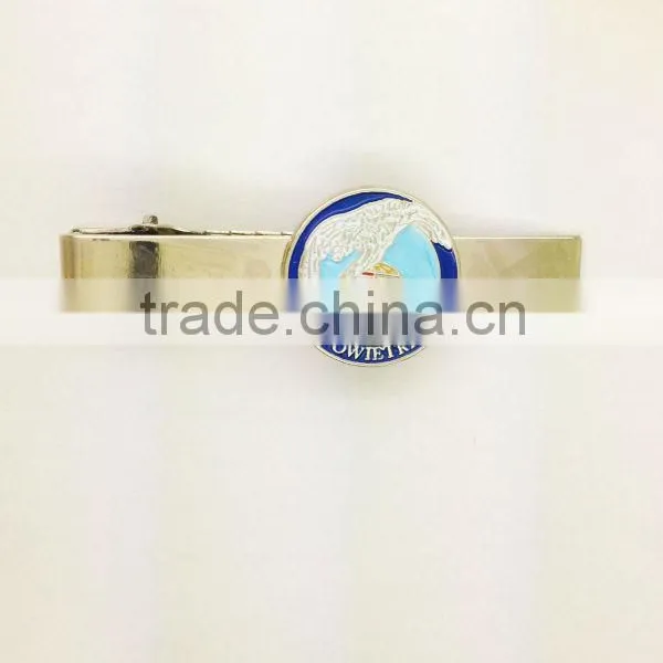 Custom Tie Clips Mape Sea Red and White Soft Enamel Lapel Pin Badge