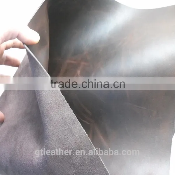 Cow Pull up Leather for Vintage Clutch Bag photo-4