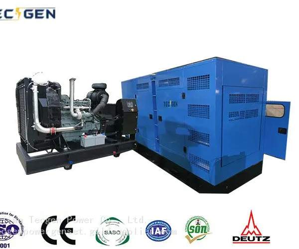 Prime 313kVA Generating Set 250kW Deutz Diesel Generator With Soundproof Canopy