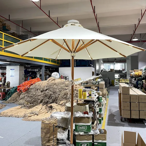 Parasol Umbrella Cover Outdoor Umbrella With Dust Cover Beach Bar Supermarket Restaurant Outdoor Leisure Large Umbrella Good Quality photo-2