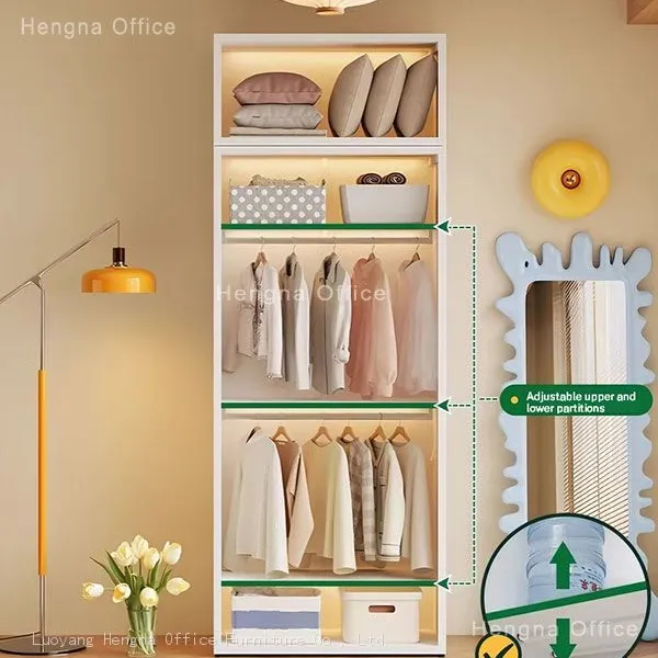 Colorful Storage Wardrobe for Young Adults | With Glass and Ventilated Doors | Spacious and Functional photo-5