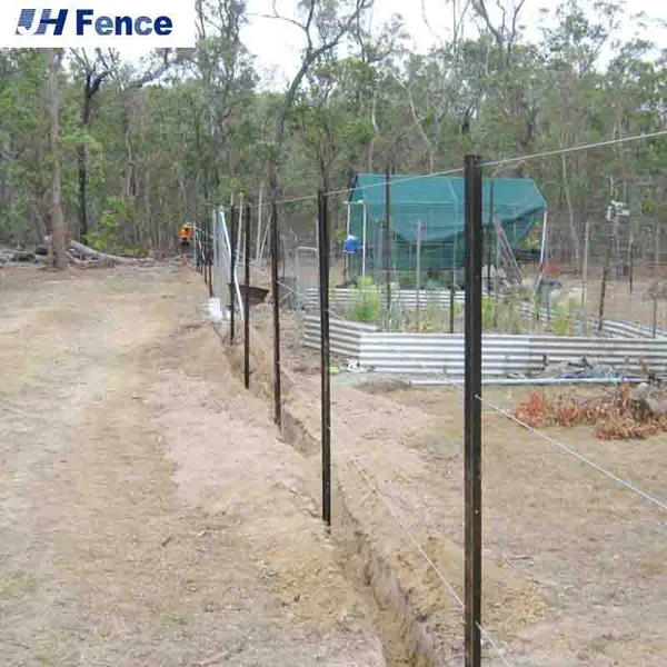 Factory Wholesale Green Metal USA Farm Heavy Studded Steel T Fence Post 7 FT 1.25 Lb. T-Post photo-5