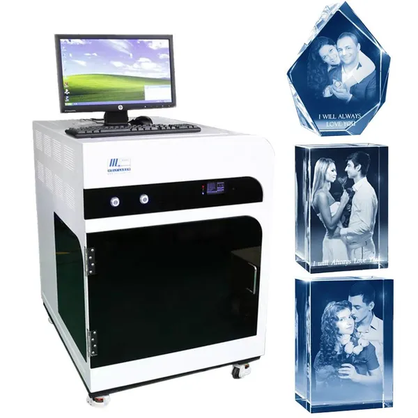 Holiday-themed Gift Crystal Cube 3D Photo Laser Engraving Machine photo-3