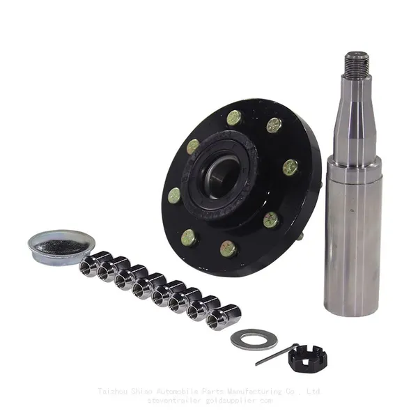2000 Lb, 4‑Hole | Trailer Chassis Hub, Axle Spindle, Axle Assembly, Rear Axle Hub End For Towable RV, Light-Duty Trailer, Food Camping Trailer photo-4