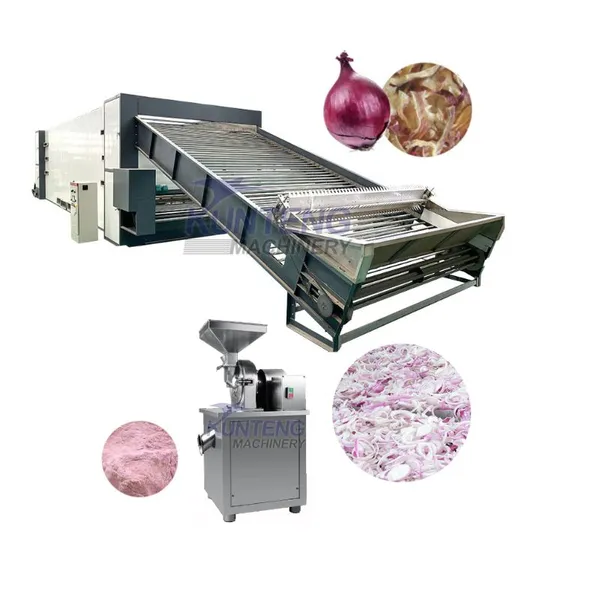 Garlic Ginger Dryer Machine Industrial Turmeric Onion Washing Slicing Drying Production Line