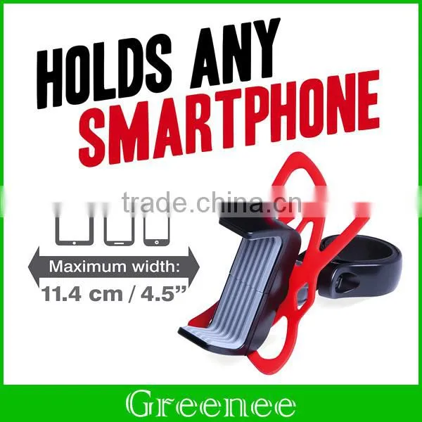 2016 Newest Black Bike Bicycle Phone Mount Holder For IPhone For Samsung Universal Phone PDA GPS Holder photo-2