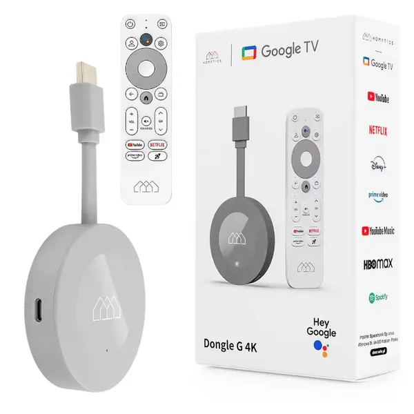 2026 New Google Certified TV Dongle Homatics Dongle G 4K 2g 32g Dual WiFi5 Bt5.0 Hdr10 With Netflix Dolby Atoms for Media Streaming photo-3