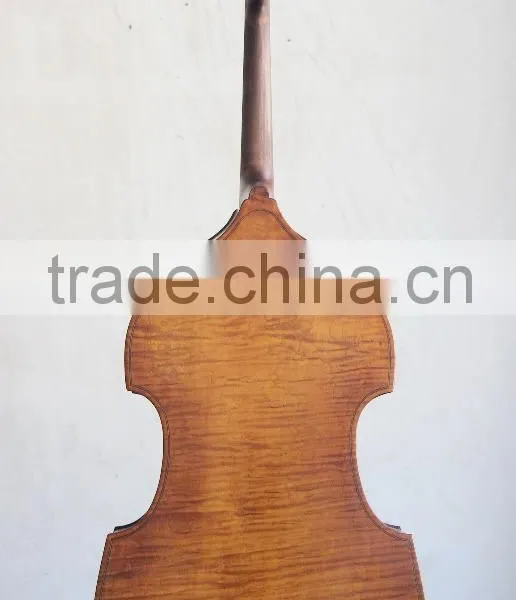 Unfinished 1/16 Gamba Shaped Student Hybrid Double Bass/ Solid Top photo-2