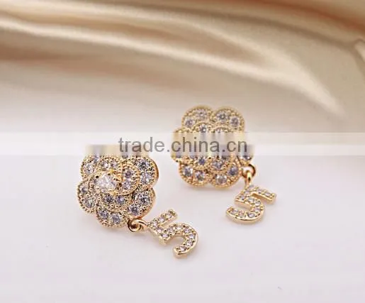 Wholesale Fashion Style Earrings Women Diamond Jewelry photo-2