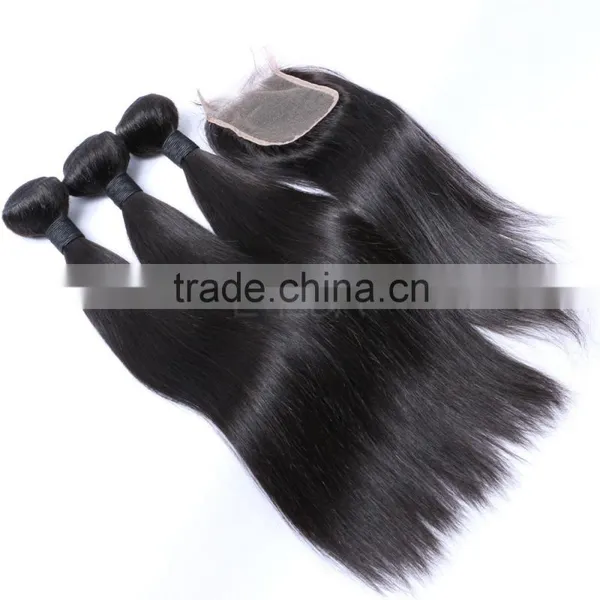 Distributors no Shedding Good Quality Bundle Peruvian Human Hair Bundles With Closure Supplier's Choice photo-3
